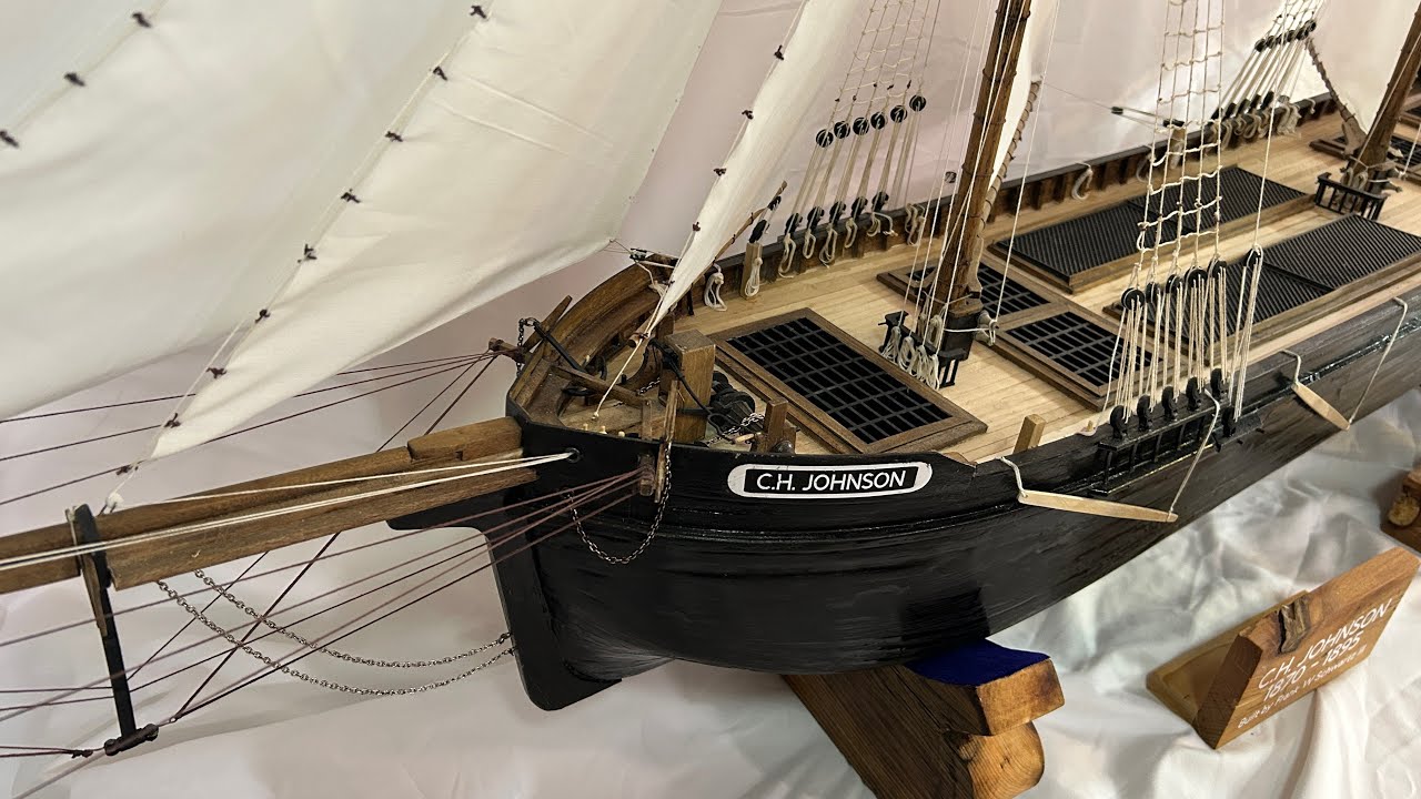 Completion of the Great Lakes schooner C.H. Johnson!