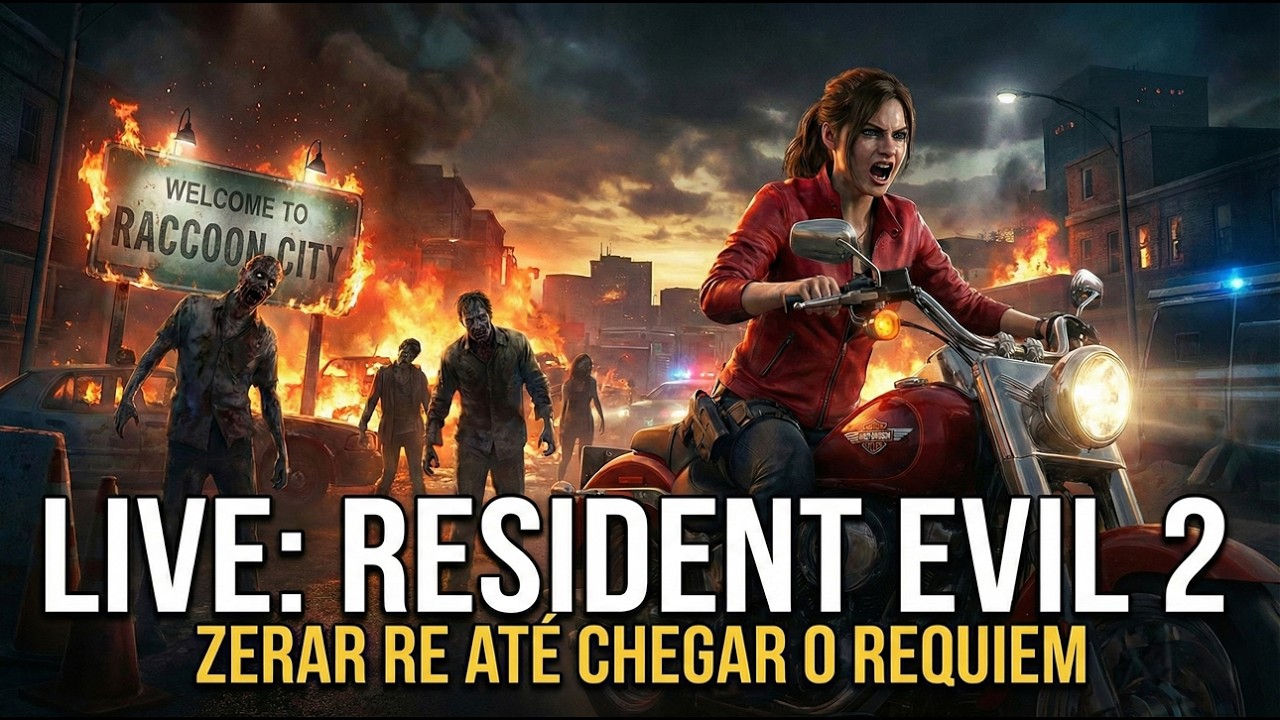 Resident Evil 2 with Claire Redfield: Zerando até chegar o Resident Evil: Requiem
