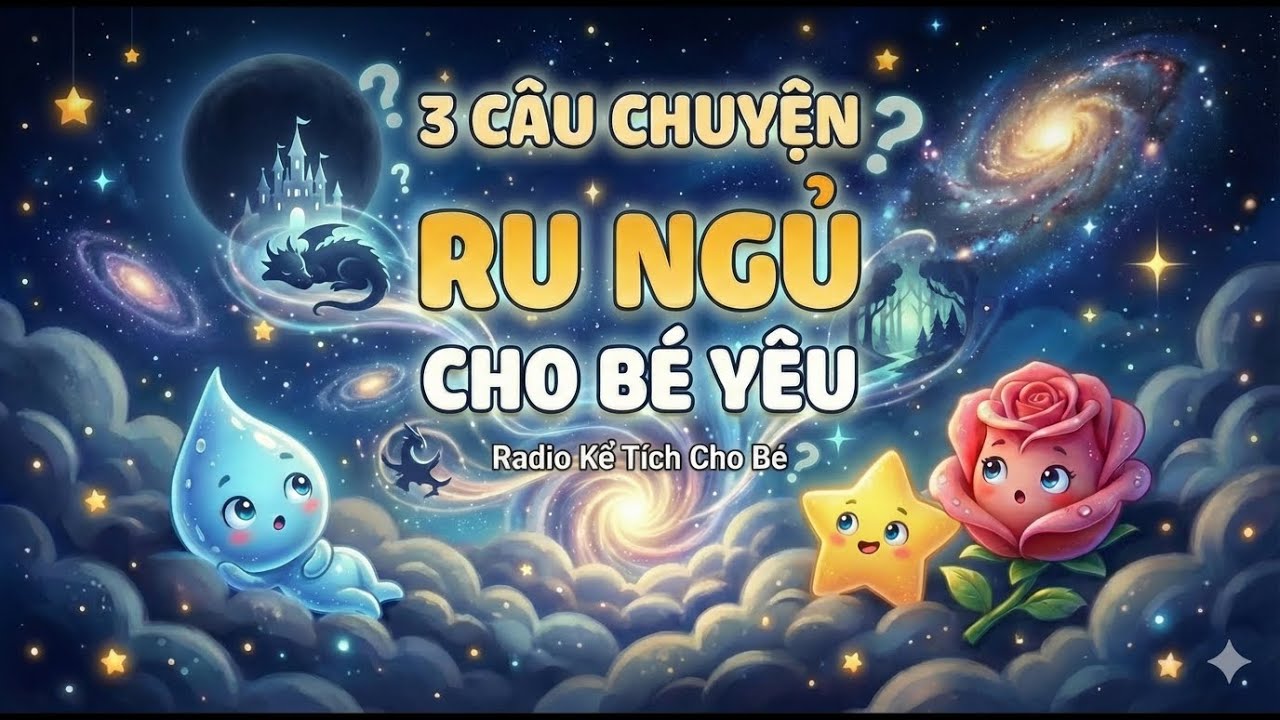3 Câu Chuyện Ngủ Ngon Cho Bé  | Niềm Vui, Yêu Thương, Kiên Cường | Radio Kể Tích Cho Bé
