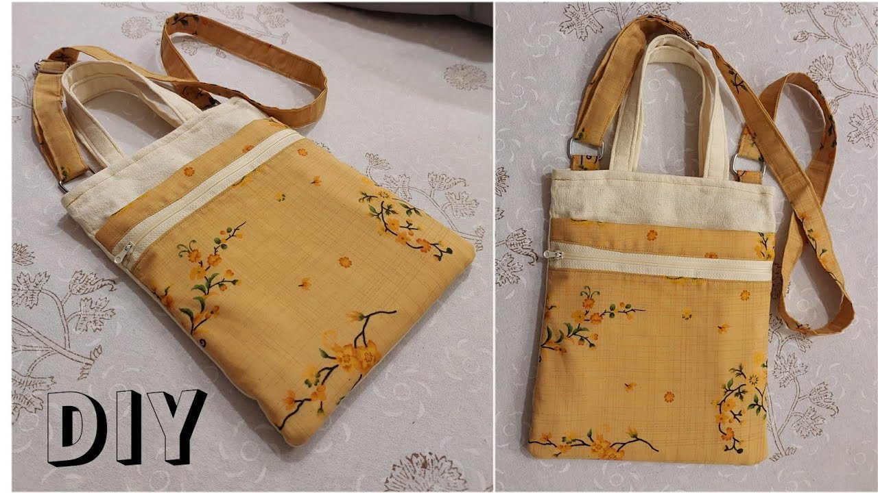 2 Way Bag Tutorial,  Tote And Crossbody Sewing Tutorial.. DIY