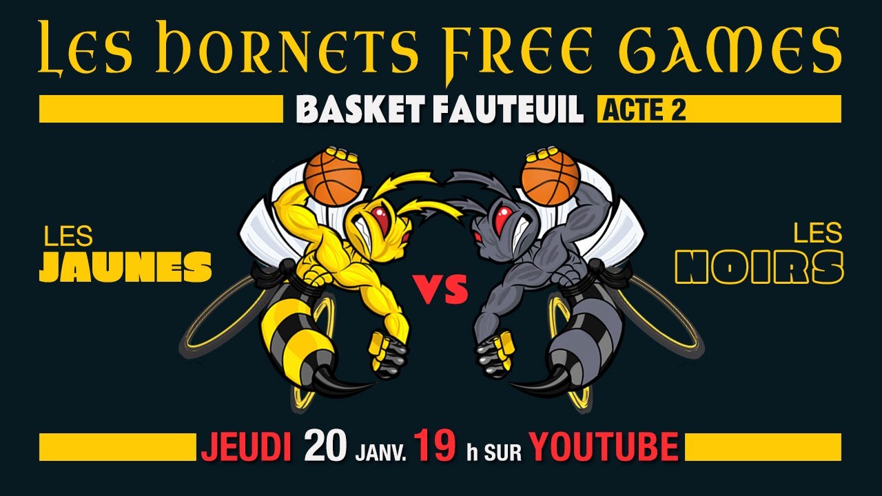 BASKET FAUTEUIL : LES HORNETS FREE GAMES - 