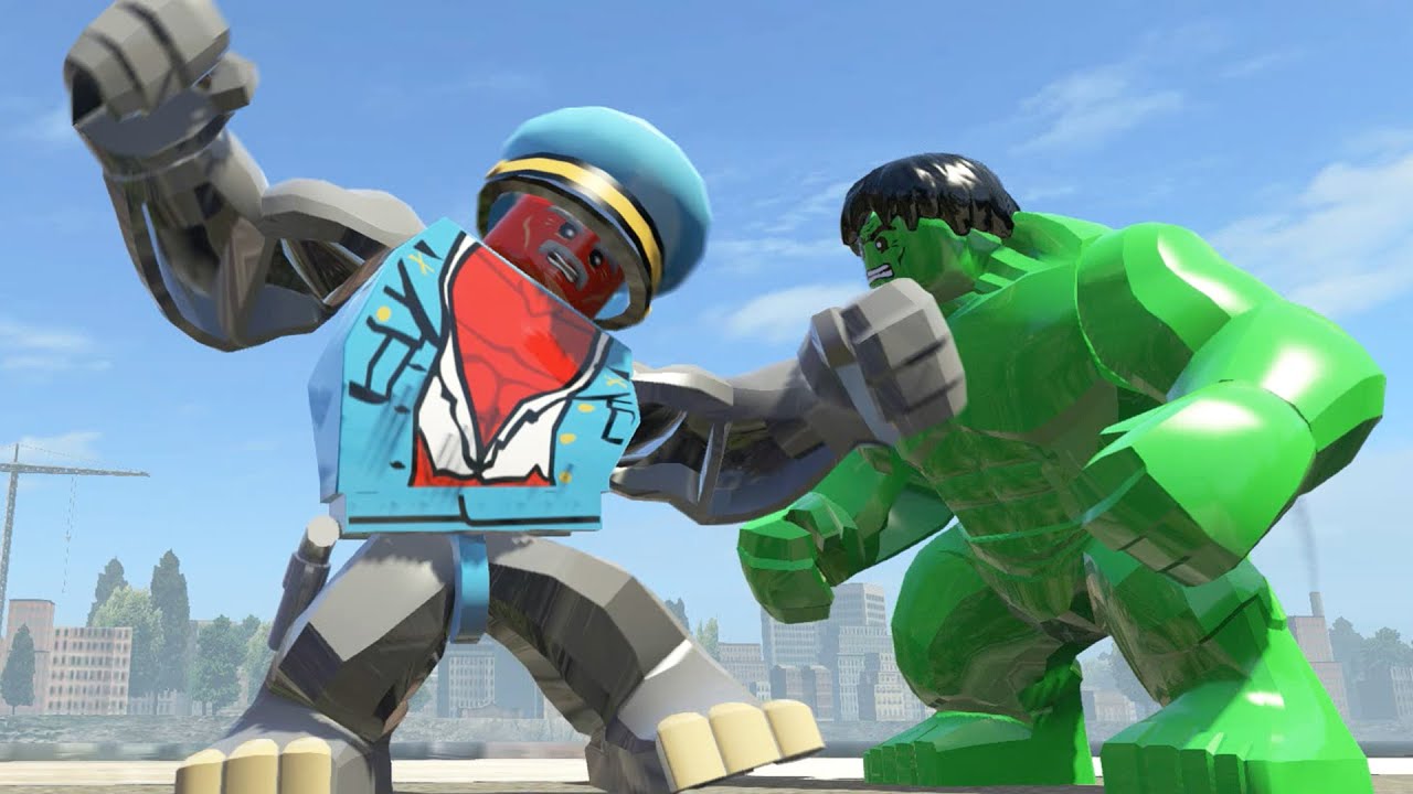 Hulk vs Red Hulk Transformation Rhino - LEGO Marvel Super Heroes Games