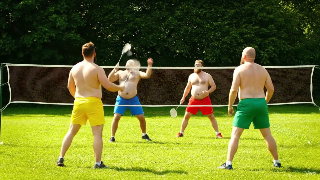 Gay Bears Play Badminton Like Pros! 🏸🐻 | Gay Bears In Motion