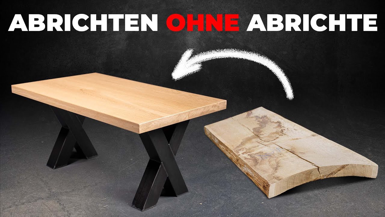 Mit einem Dickenhobel abrichten? Es geht doch! Wir bauen unseren Eichentisch.