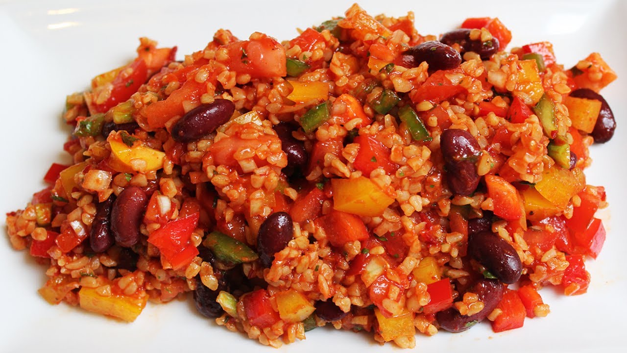 🥕 Veganer Bulgursalat mit Kidneybohnen