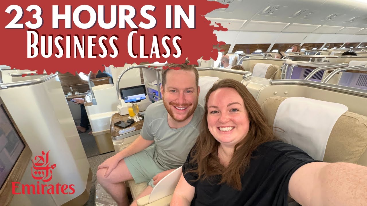 ПУТЕШЕСТВЕННЫЙ ВЛОГ! ✈️ Полёт бизнес-классом Emirates из Лондона в Окленд 🌎 Медовый месяц и обзор...