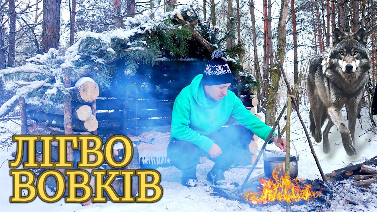 Знайшов дивне місце в лісі 🤯 Готую грибний суп у лігві вовків