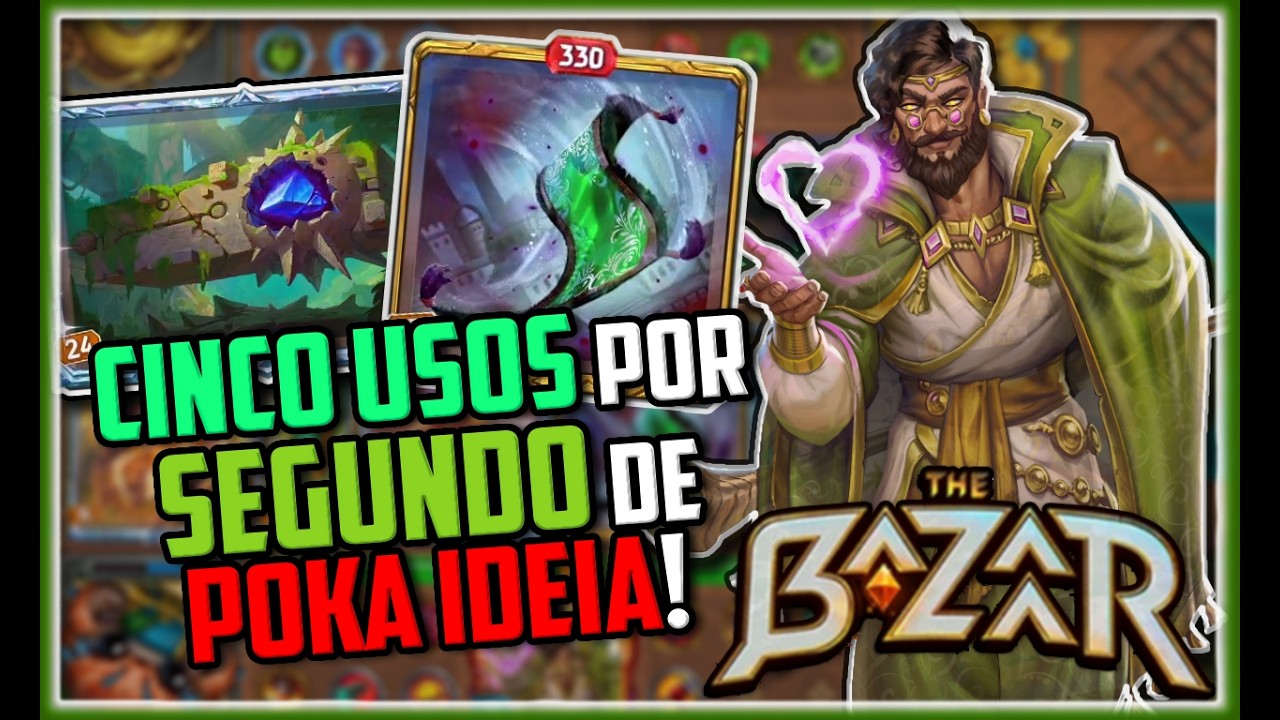 5x POR SEGUNDO!? A BUILD ROUBADA do TAPETRALHADORA!  - Mak - The Bazaar (PT-BR)