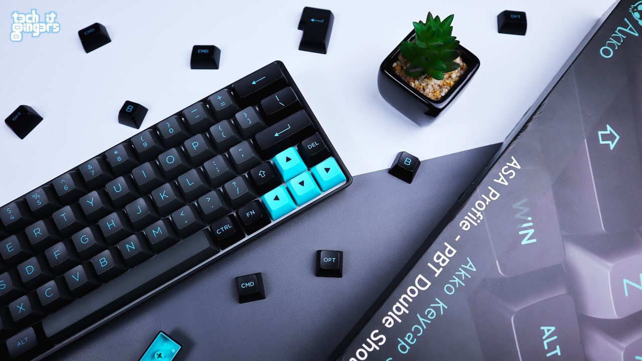 Самый полный? | Akko Keycaps Set Black and Cyan ASA Profile (Обзор)