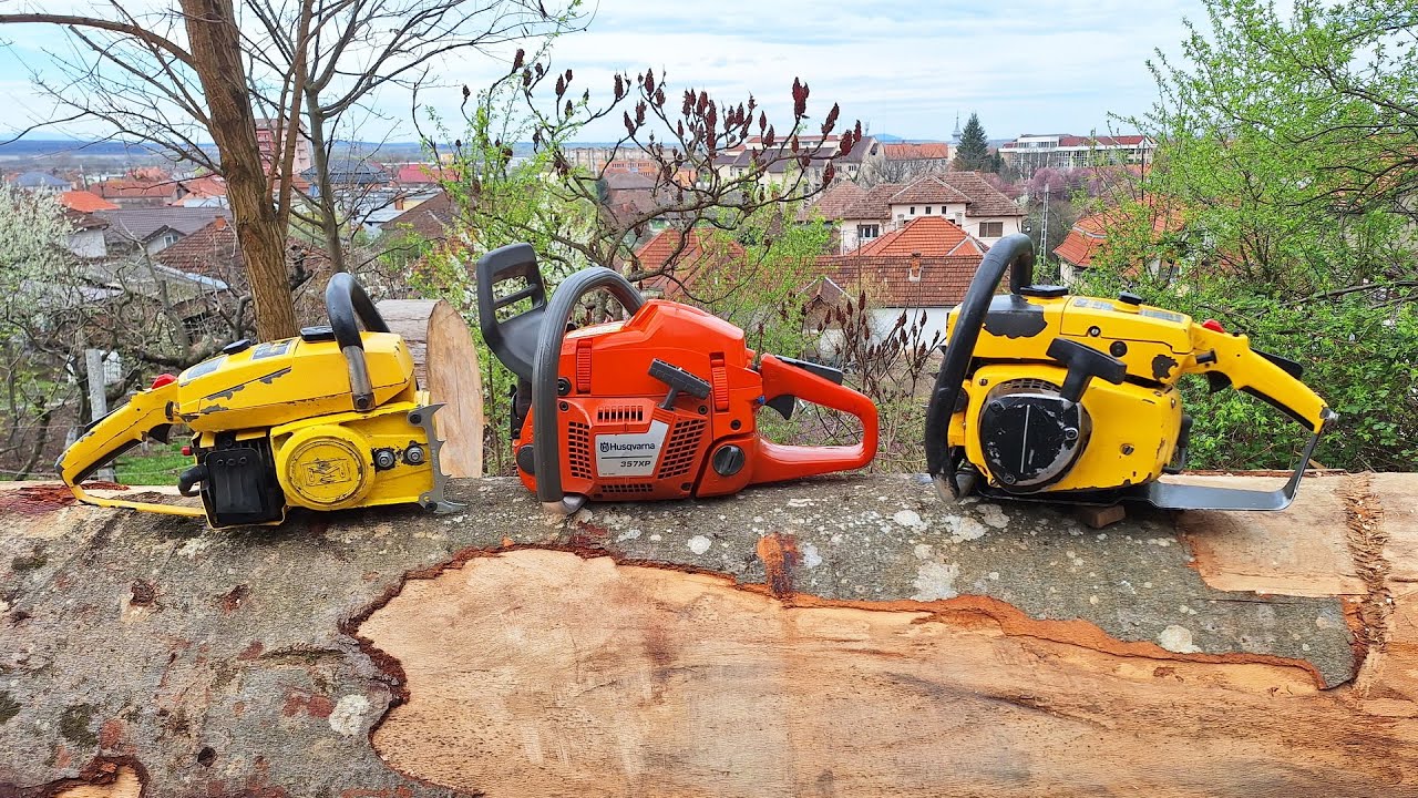 Husqvarna 357xp (ported) versus McCulloch Pro Mac 850 & Pro Mac 700 (both muffler modded)