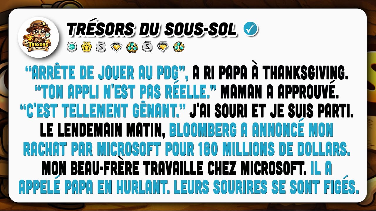Papa Disait  ‘‘Arrête De Jouer Au PDG’’. Puis Bloomberg A Annoncé Ma Vente À 180M$.