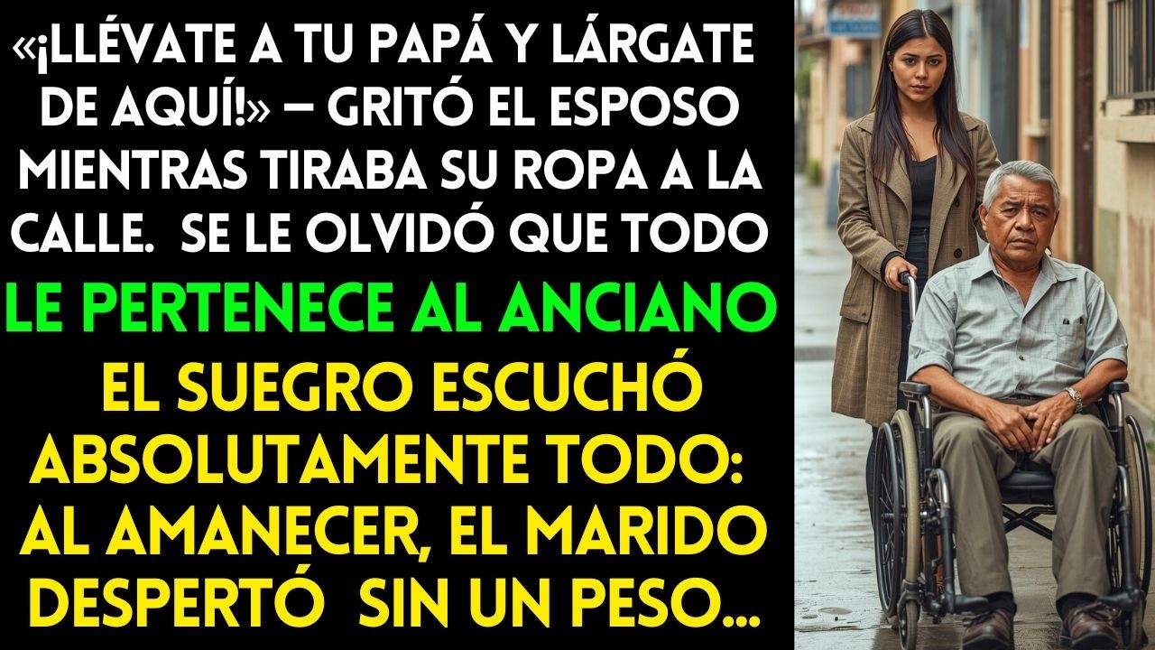 Lárgate De Aquí, Gritó el ESPOSO tirando sus Cosas a la CALLE, Pero Pasó por ALTO QUE...