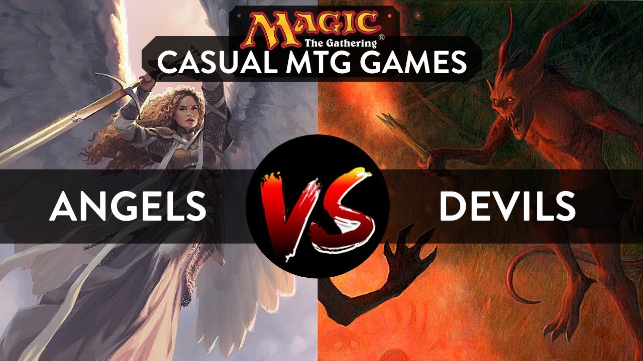CASUAL MTG GAMEPLAY: Mono white Angel lifegain with Serra the Benevolent VS Devil tribal !