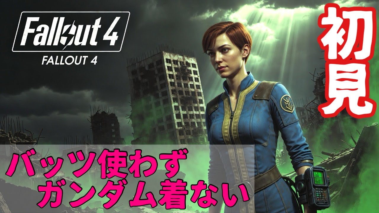 完全初見のババアバッツは使わない!【fallout4】【無知識、不器用、初めてそれが大丈夫な方のみご視聴ください】
