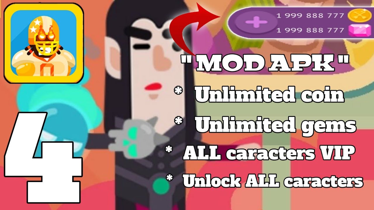 Bowmasters Mod Apk - Dark Mage (Turnamen Easy) Gameplay IOS android