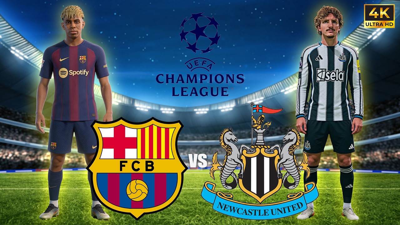 EA FC 26 -  BARCELONA vs NEWCASTLE UNITED | CHAMPION LEAGUE PLAY OFF | [PS5™ 4K 60FPS]
