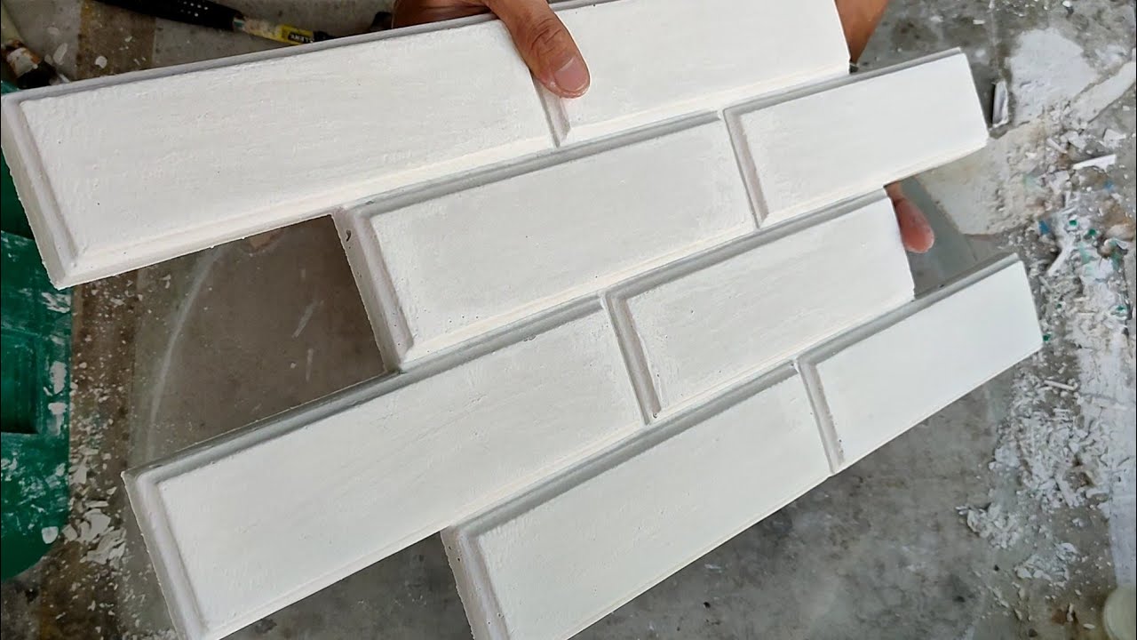 How to make Structured Brick Wall Panel | Fiberglass Mold panel making