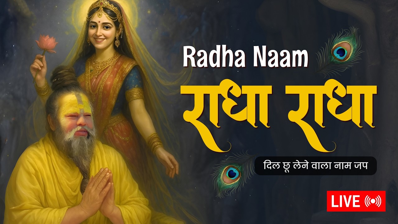 Shri Radha Naam Jap | श्री राधा नाम जप | Naam Jap  @BhajanMarg #premanandji #radha