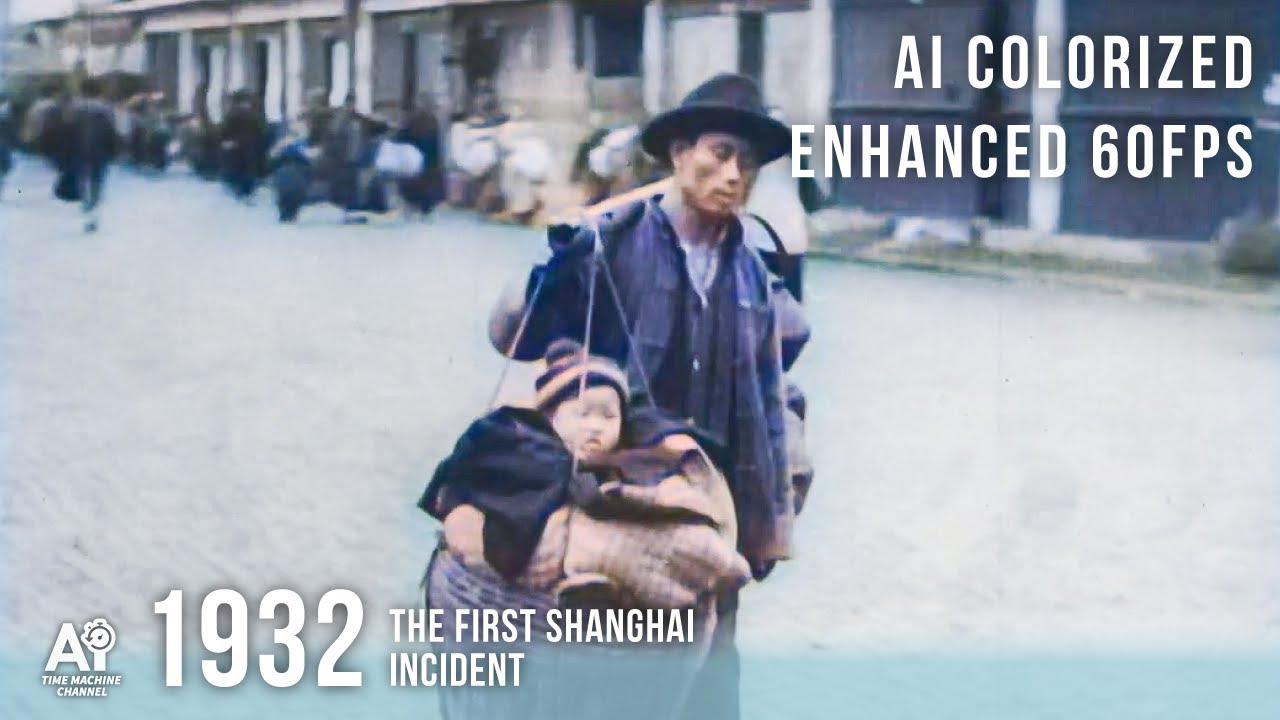 [ #history AI Colorized | 60fps | HD ] 1932 China First Shanghai Incident