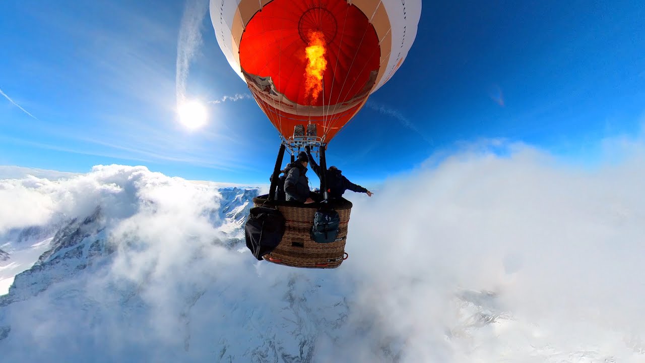 Alpenüberquerung mit einem Heissluftballon