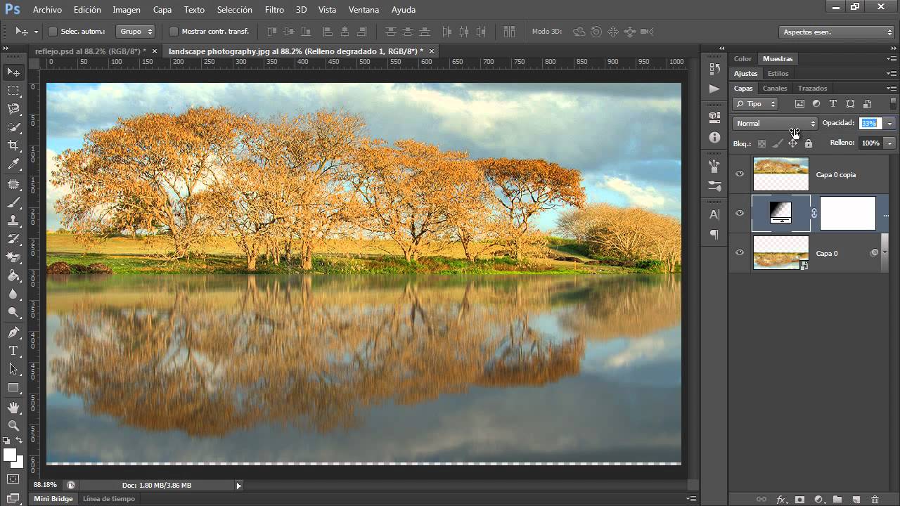 Simular Reflejo en Agua - Photoshop Tips y Trucos Vol. 4
