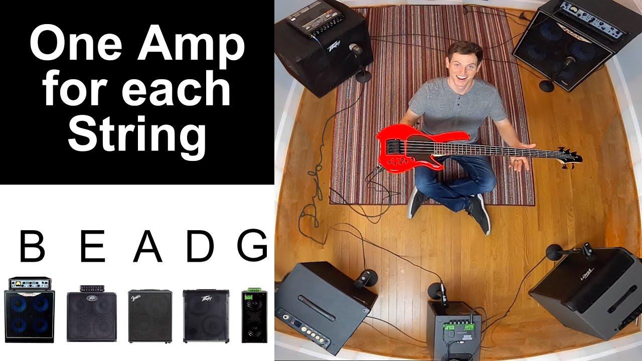Surround Sound BASS RIG - Every String Gets a Different Amp
