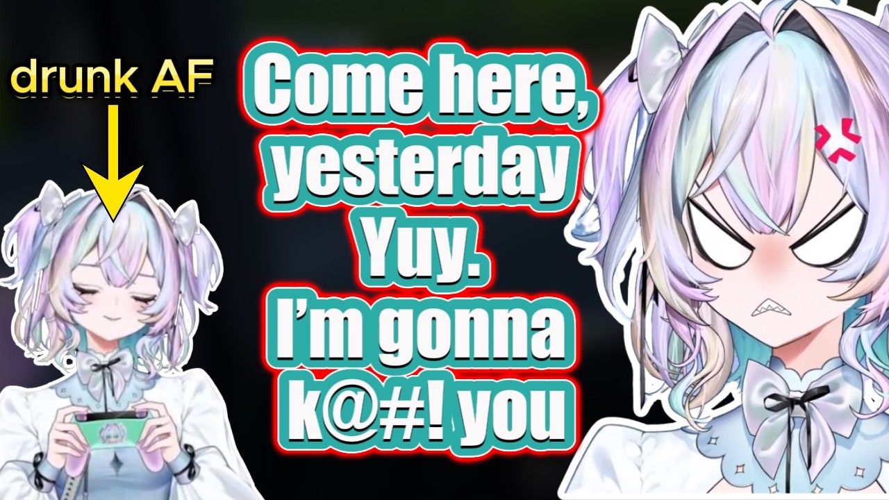 Yuy Reacts to Herself Drunk Driving in a Game and Feels So Embarrassed 🤣 YUY_IX Vtuber Clips