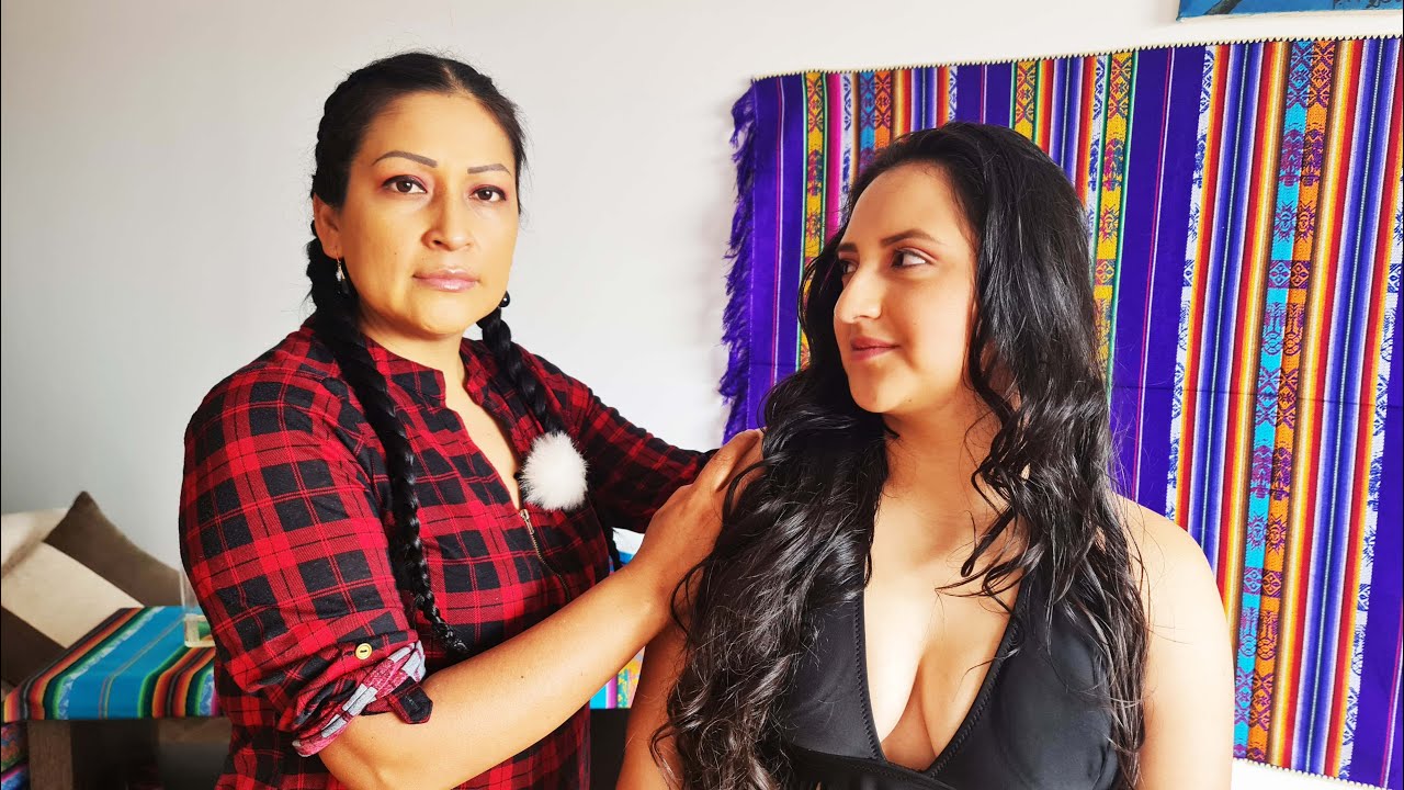 MARITZA  PANGOL & ROBERTA:  DECONTRACTING  MASSAGE, MASAJE  DESCONTRACTURANTE (PART 1)