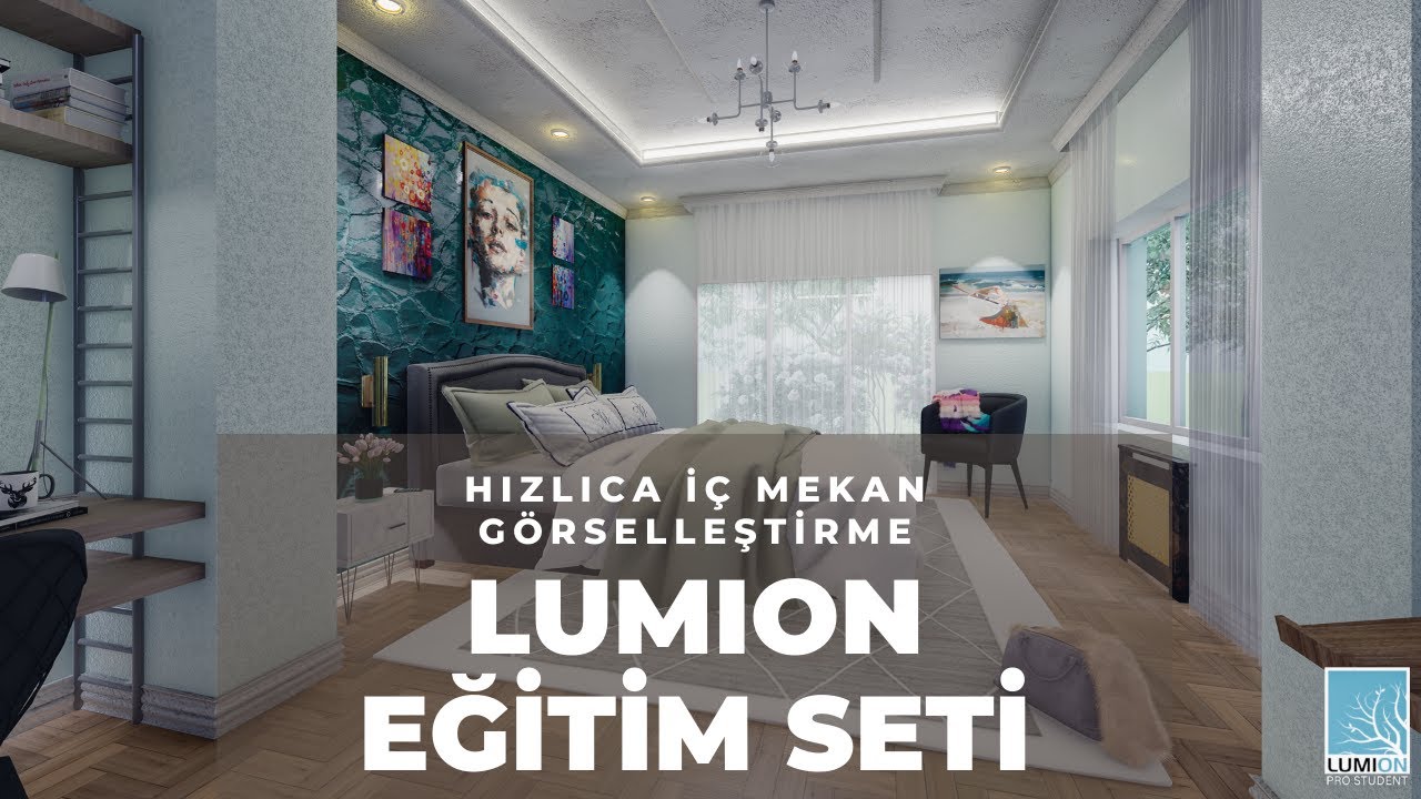 Lumion 11 İç Mekan Eğitim Seti - Hızlıca Görselleştirme yapın !