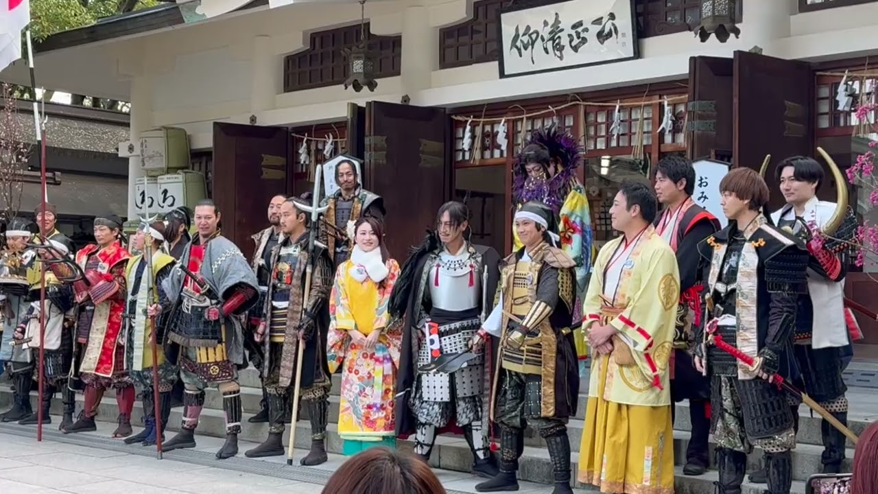 福岡おもてなし武将隊ほか 20260307〜加藤神社で成功祈願 熊本城で会おう武士の魂