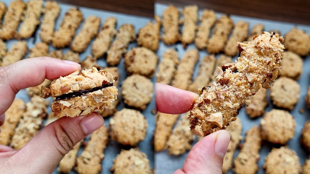 고소한 맛에 자꾸 손이 가는 바통 마레쇼(Bâtons maréchaux)🪄 | 아몬드가루, 달걀 흰자 처리하기 좋은 베이킹 | 만들기 쉽고, 선물하기 좋은 쿠키만들기