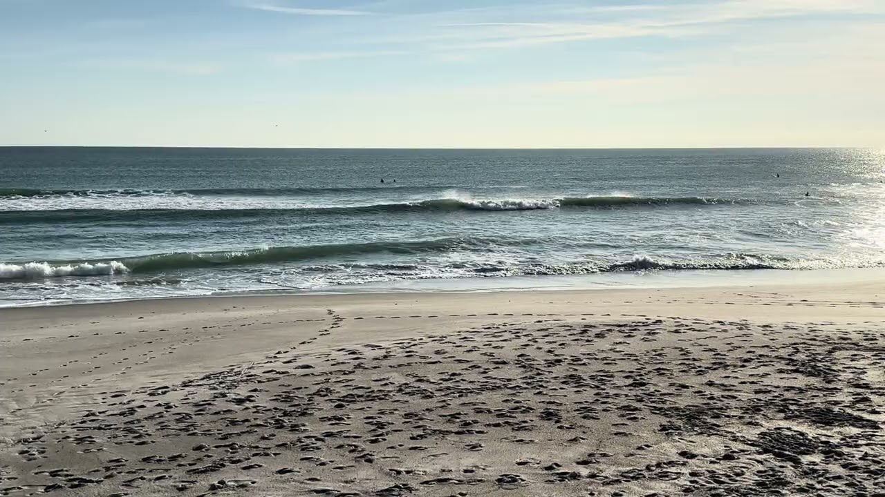 atlantic beachfront, hangars beach at patrick AFB on a cool, sunny December  day@zenbeachseconds