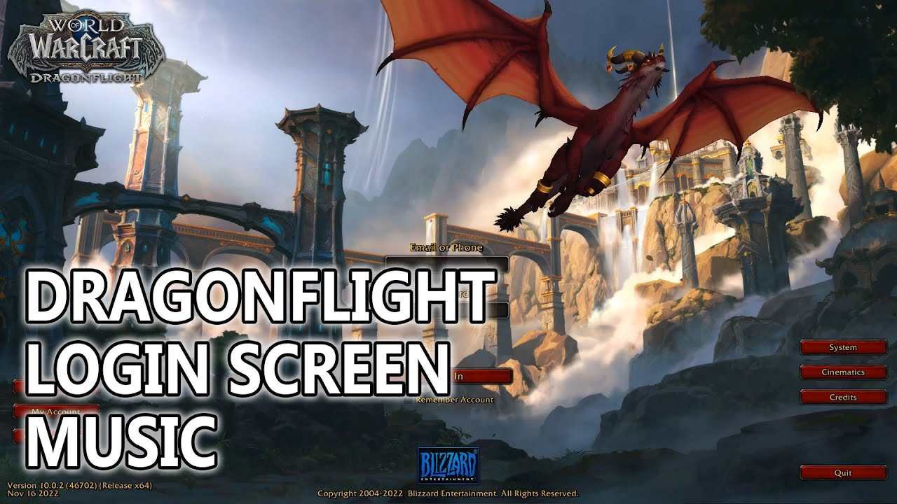 Dragonflight Login Screen Music (Complete) - World of Warcraft Dragonflight