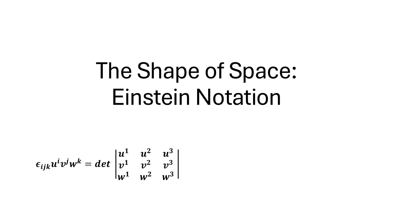 Einstein summation notation and the Levi-Civita symbol