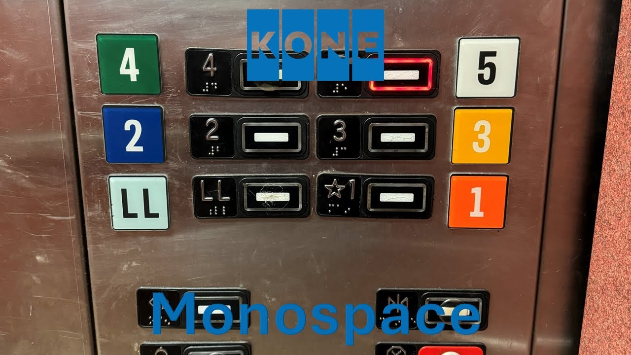 (MIP) 2001 KONE MonoSpace MRL Traction Elevator - The Crossing Clarendon Garage • Arlington, VA