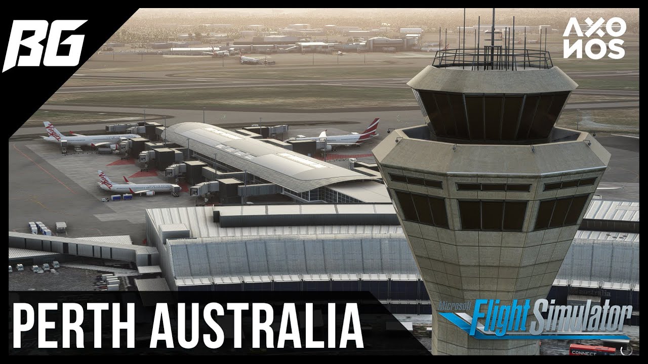 YPPH Perth International Airport by AXONOS | MSFS (Review)