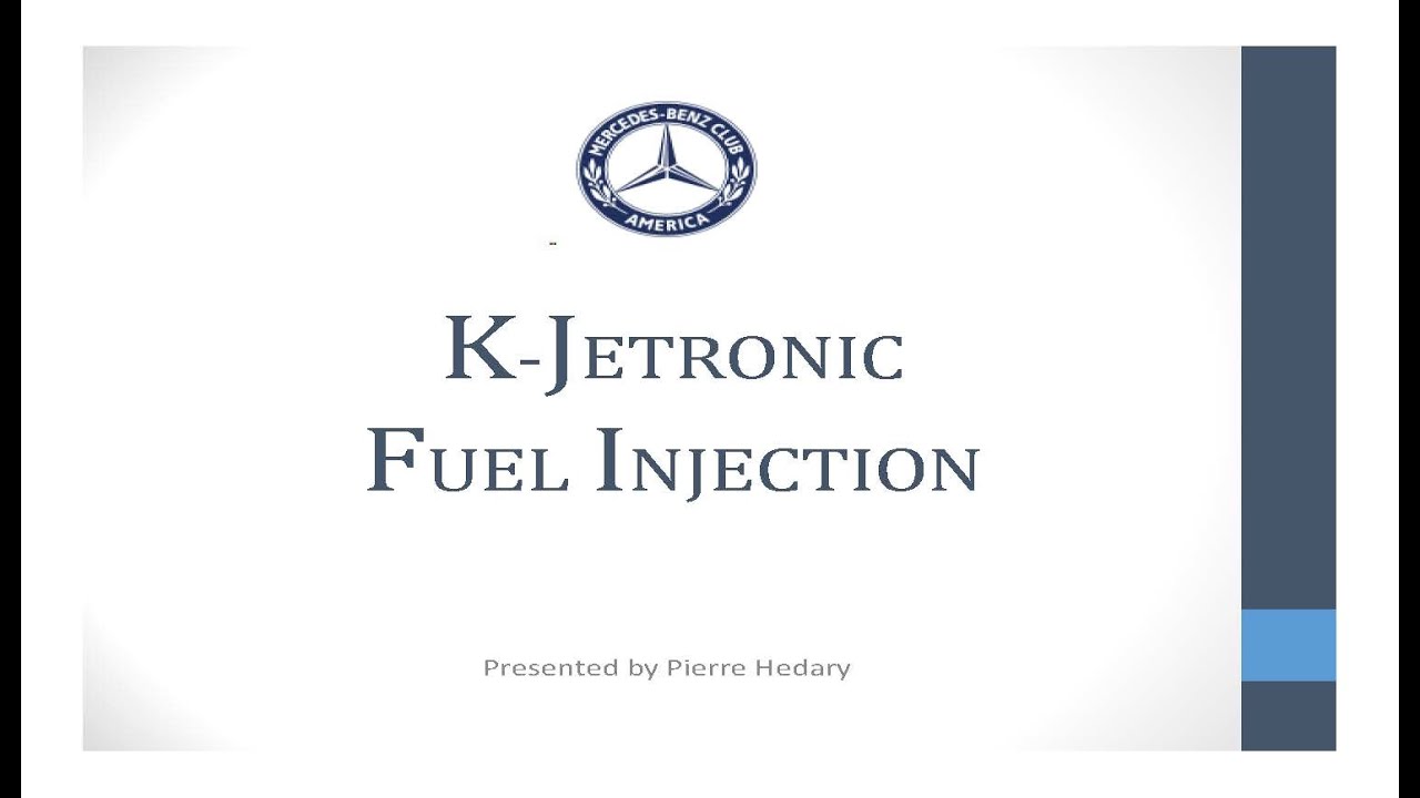 MBCA & Pierre Hedary Present: K-Jetronic Fuel Injection