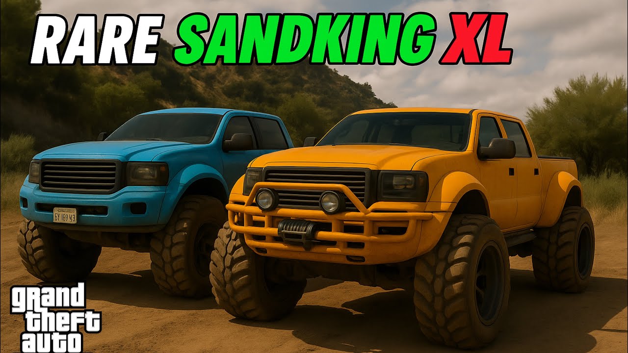 🔥 RARE Sandking XL Spawn Location in GTA 5 Online (FREE Custom Truck!)