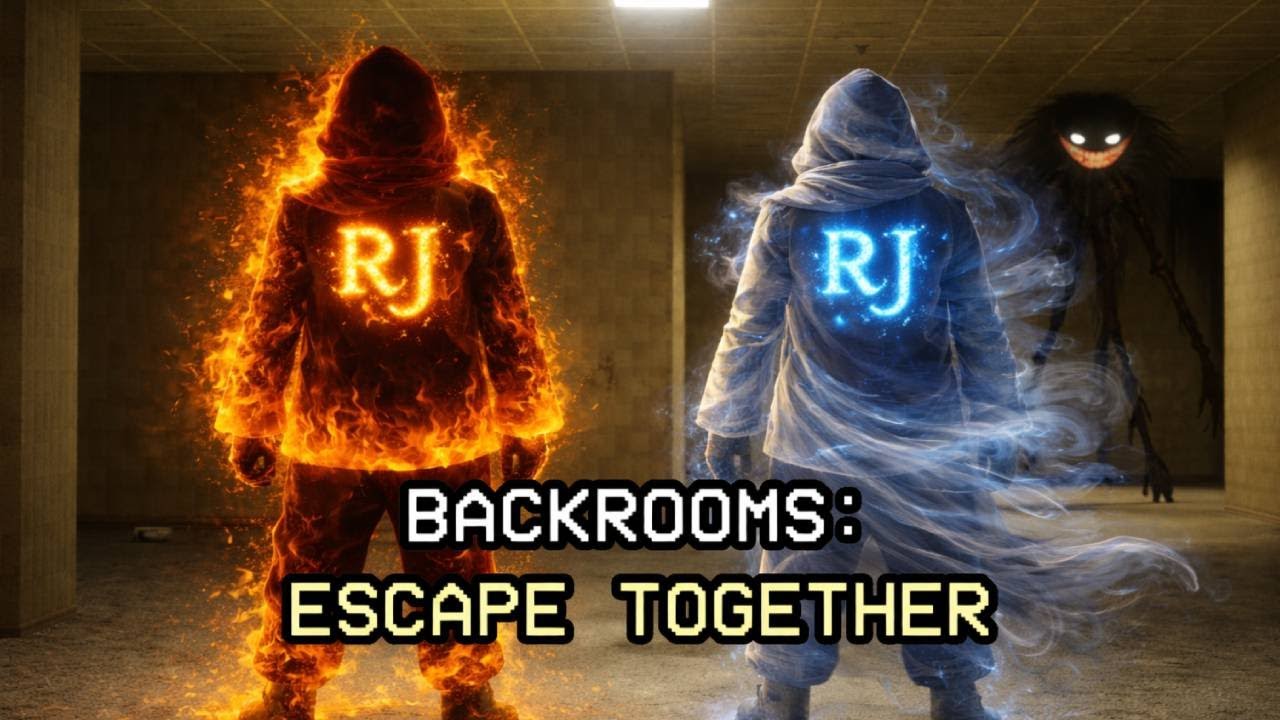 Los RJ atrapados en las Backrooms 😨 | Nivel 0 – Backrooms Escape Together