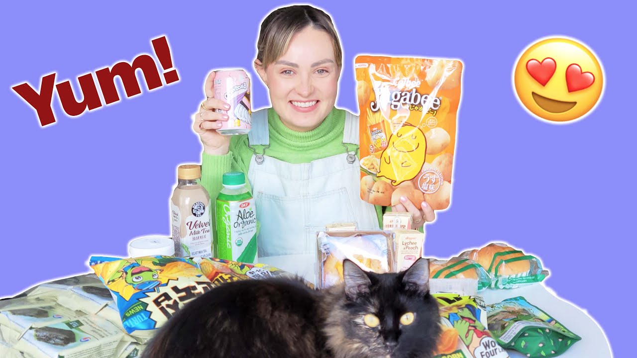 Trying Asian Snacks for the First Time! (taste test)