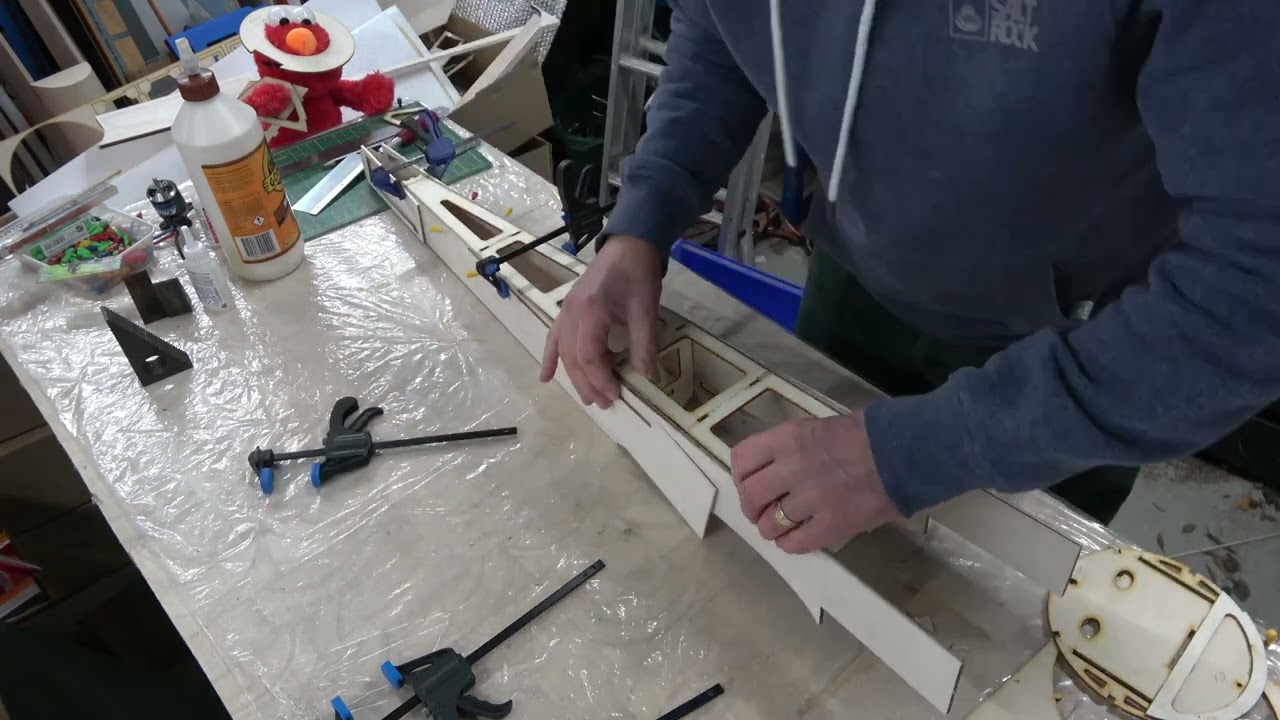 Warbirds Replicas FW190 Build Part 4 - Fuselage sides and crutch
