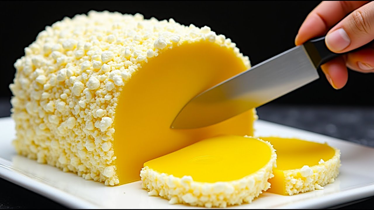 Nur Milch, Orange und Banane! Blitzschnelles Dessert in 5 Minuten! Kein Backofen, keine Gelatine!