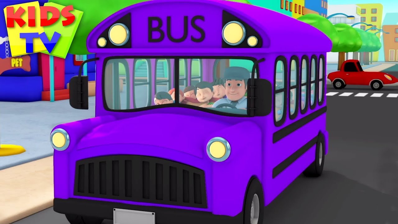 Wheels On The Bus Go Round Round, best nursery rhymes kids tv
