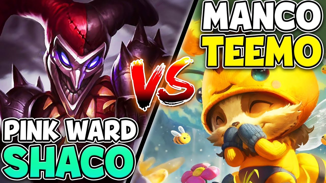 WHEN PINK WARD SHACO MEETS MANCO'S TEEMO IN HIGH ELO!! (ONE TRICK BATTLE)