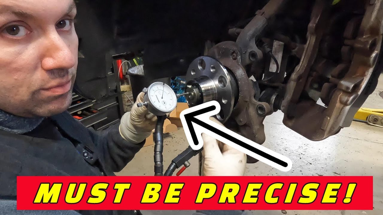 CUSTOMER STATES: I HAVE A VIBRATION & HEAR A NOISE! REPLACING A MERCEDES FRONT WHEEL HUB BEARING 