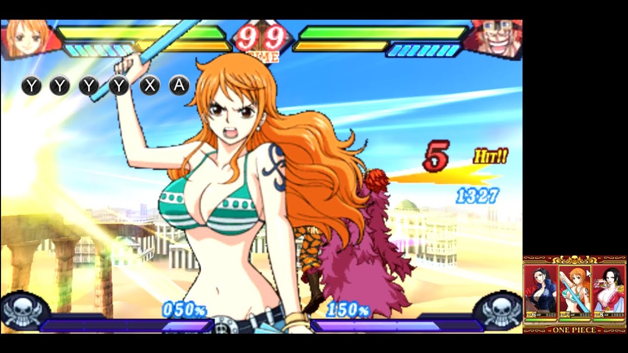 Nami | Moveset showcase | One Piece: Great Pirate Colosseum [3DS]