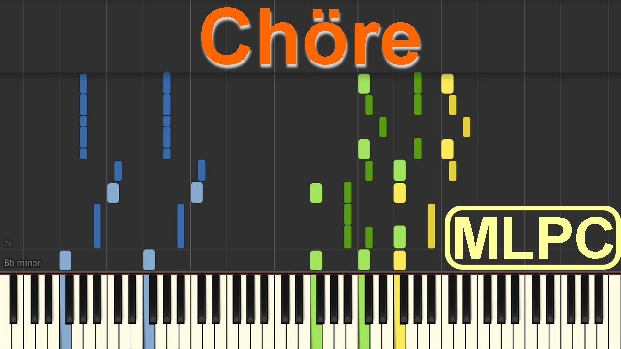 Mark Forster - Chöre I Piano Tutorial by MLPC