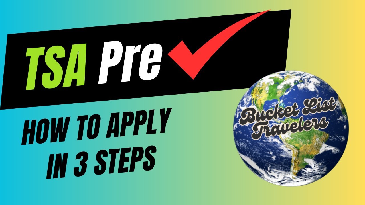 TSA PreCheck Enrollment - How to apply online step by step