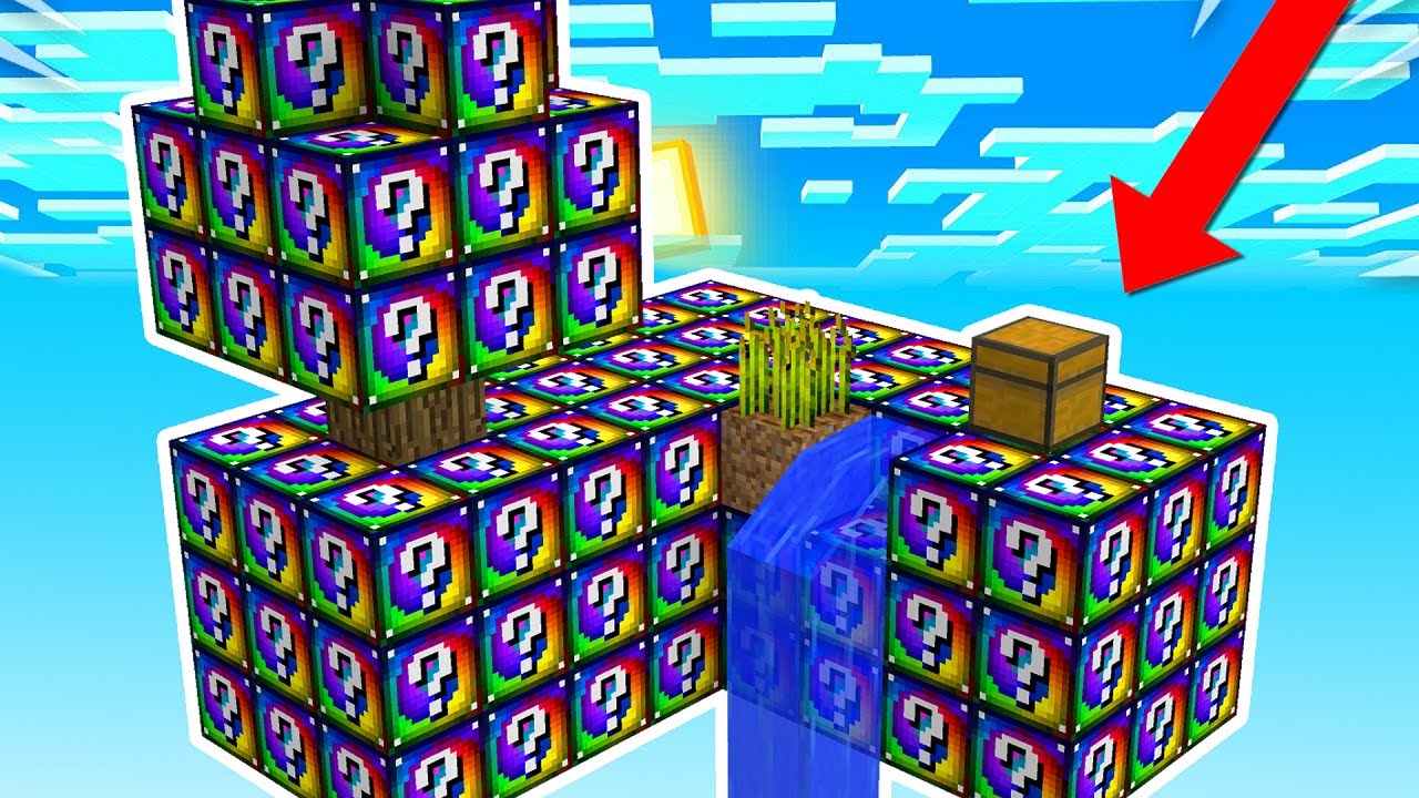 HATALMAS SPIRÁL LUCKY BLOCK SKYBLOCK CSATA!! w/@GabeeZuN