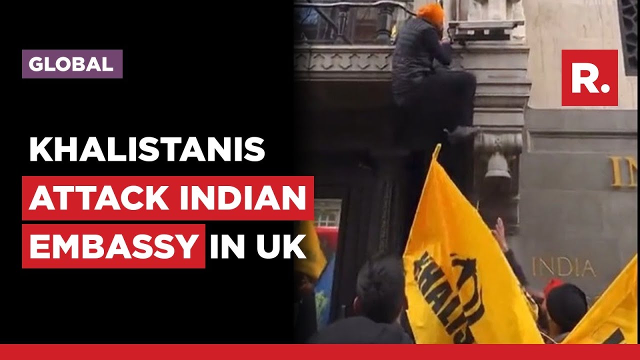 Khalistanis Vandalise Indian Embassy In London; British High Commissioner Condemns Act
